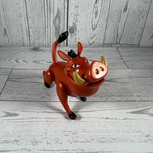 Disney Toy Poseable Brown Pumbaa Figurine LionKing Playtime Collectible Vintage